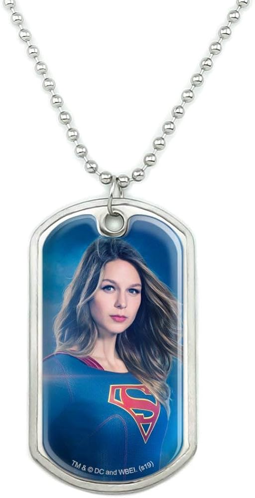 Buу 2 gеt 3 GRAPHICS & MORE Supergirl TV Series Supergirl Character Military Dog Tag Pendant Necklace with Chain Buу 2 gеt 3 GRAPHICS & MORE Supergirl TV Series Supergirl Character Military Dog Tag Pendant Necklace with Chain
