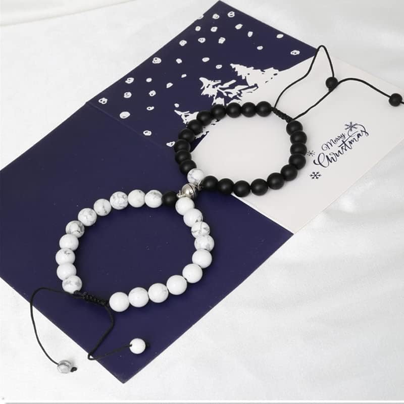 Miniatura 6 de Regalos para parejas para novio, novia, pulseras magnéticas para pareja, aniversario, regalo de Navidad para marido, esposa, pareja a juego