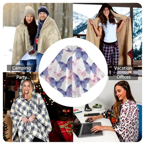 Couverture à capuche portable pour vos soirées d'hiver cocooning