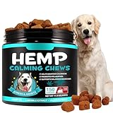 ATOANY Hemp Calming Chews for Dogs 150 Count (11.6 oz), Dog Calming Treats, Helps with Dog Anxiety, Separation, Barking, Stress Relief, Melatonin for Dogs, Sleep Calming Aid, for All Breeds & Sizes