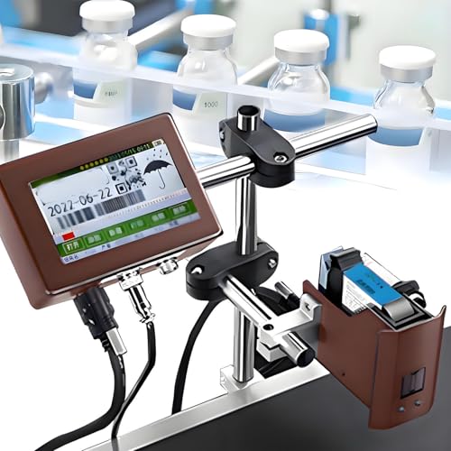 Máquina codificadora automática de inyección de Tinta en línea de 12,7 mm/25,4 mm con Pantalla táctil para Imprimir Texto, números y Fechas de fabricación y caducidad. T6PLUS