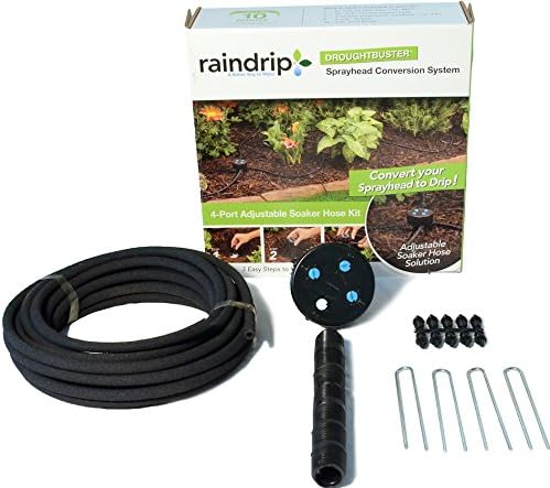 Amazon.com : Raindrip Riser to Drip Manifold/Soaker Kit : Patio, Lawn ...