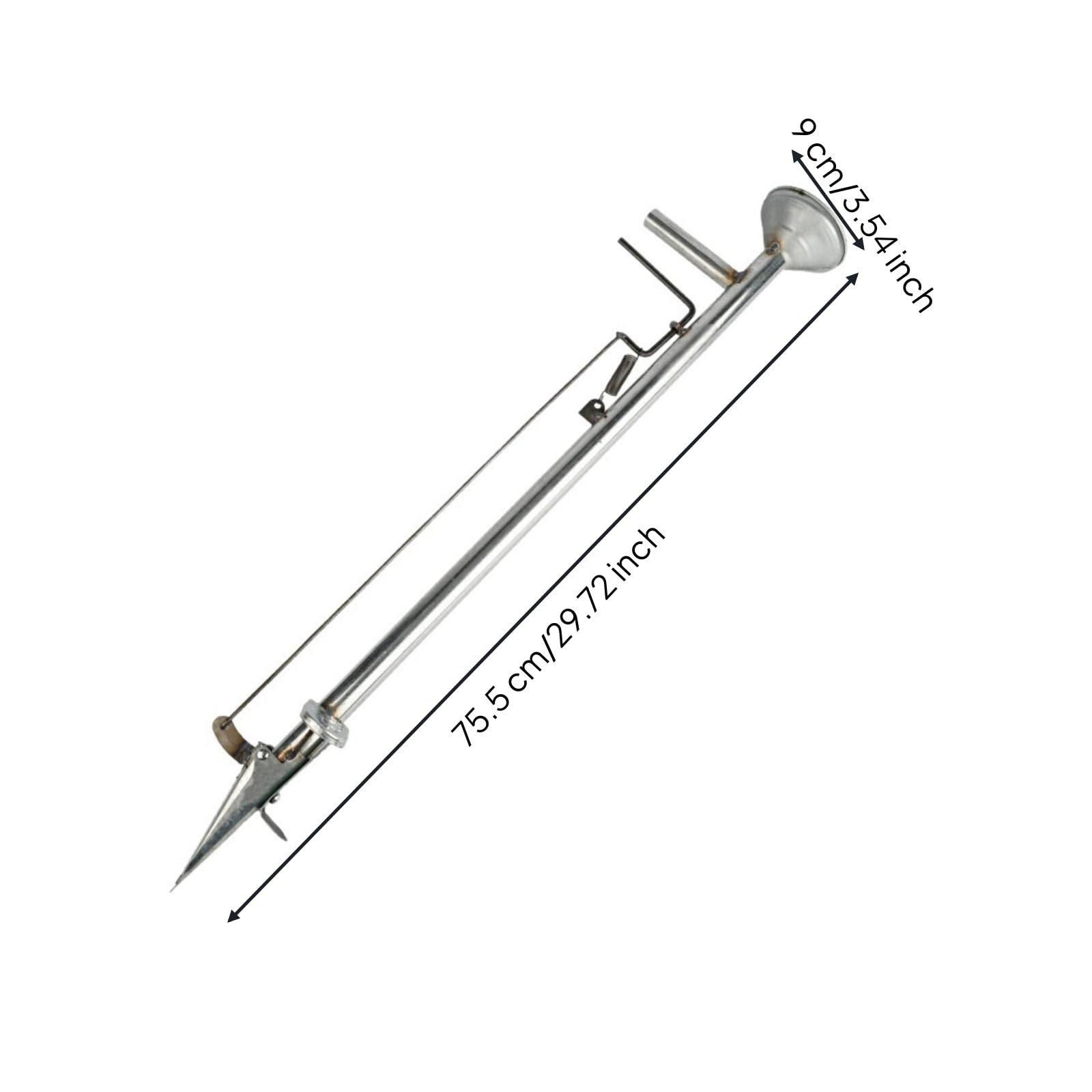 Baoblaze Seminatrice Manuale Portatile Seminatrice a Mano Piantatore a Mano Piantatrice a Spinta con Corpo Metallico E Punta Affusolata per Penetrare Nel Suolo, 25型