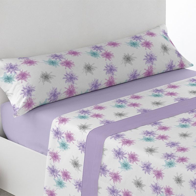 Juego Sábanas 3 piezas Verano Izana (Malva, 135 cm)