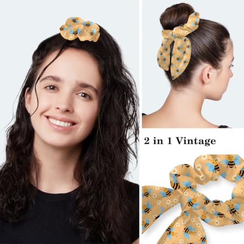 Image of Butterfly Scrub Cap Women with Ponytail & Buttons Adjustable Surgical Nurse Hat with Cotton Sweatband for Long Hair
