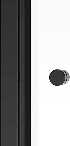 Miniatura 5 de Basco Shower Door Rotolo - Puerta corrediza de ducha de 56 a 60 pulgadas de ancho x 70 pulgadas de alto, negro mate, sin marco, vidrio templado