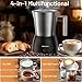 Secura 17oz Electric Milk Frother and Steamer, Stainless Steel Detachable Milk Jug, 4-in-1 Hot & Cold Foam Maker for Latte, Cappuccino & Hot Chocolate, BPA & Teflon-Free, Dishwasher Safe