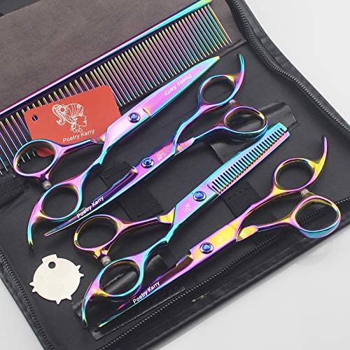 high-end Professional pet Care 6 inch pet Scissors 440C Steel Color (Set)