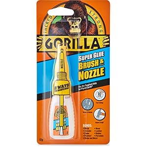 Gorilla Super Glue 2-in-1 Brush & Nozzle Clear 12g