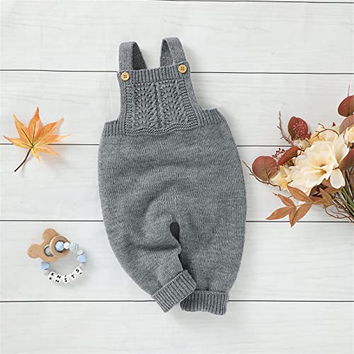 Boys Stylish Long Pants for Newborns and Infants Comfortable Knit Trousers Versatile Suspender Design for Spring3