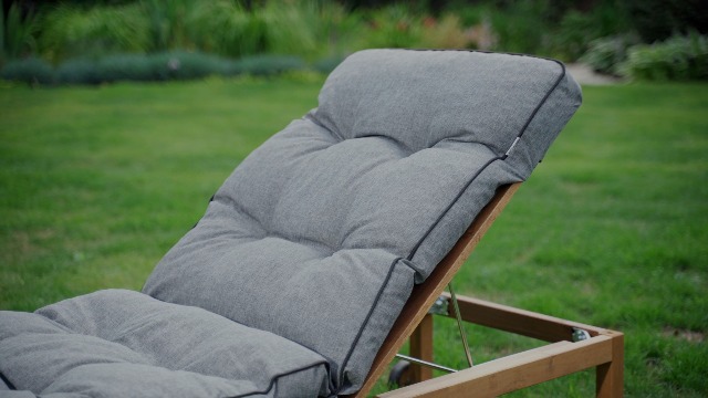 Bjird Liegenauflage, Auflage für Gartenliege 200 x 55 x 8 cm, Auflagen für Deckchair, Polsterauflage für Sonnenliege, Kissen für Liegestuhl, gesteppt