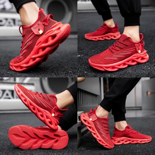 Image of EGMPDA Mens Shoes Running Slip On Tennis Walking Shoes Lightweight Breathable Sneakers for Gym Work Casual Soft Sole Trainers Non Slip Athletic Footwear