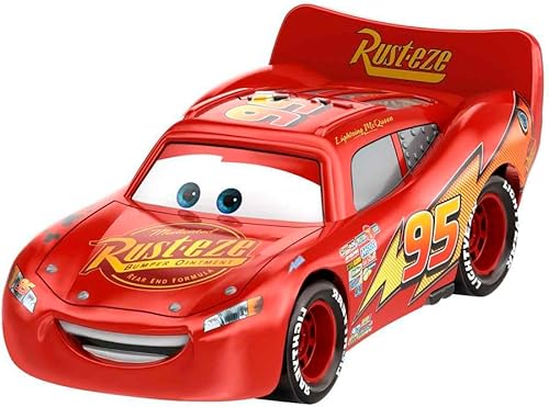 Miniatura 2 de Disney Cars Toys y Pixar Cars 3, Mater & Lightning McQueen Paquete de 2, vehículos de personajes favoritos de los fanáticos fundidos a escala 1:55