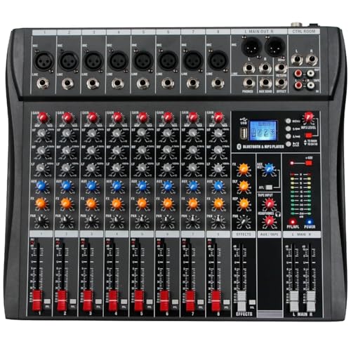 Mezclador de audio Controlador Dj Mezclador Mesa de mezclas de sonido Tarjeta Pc profesional Consolas digitales Consola de interfaz