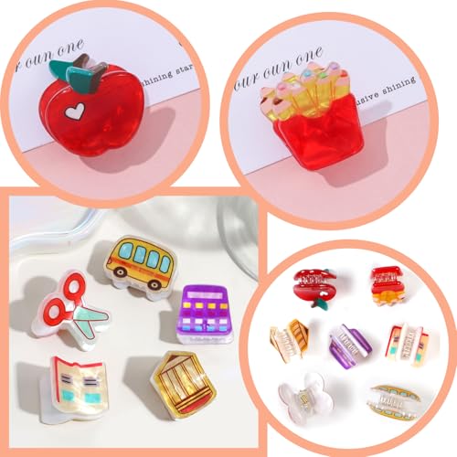 Set de 7 pinzas pequeñas para cabello miniatura 2