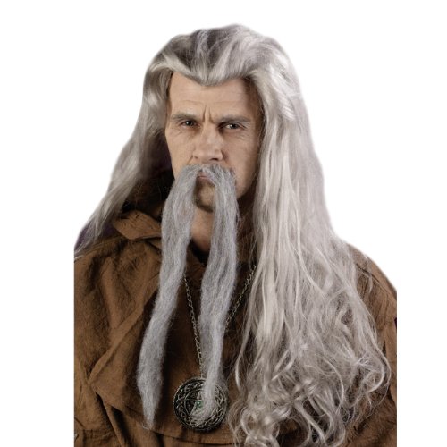 Perruque de magicien 30" Fun World grise pour cosplay et théâtre