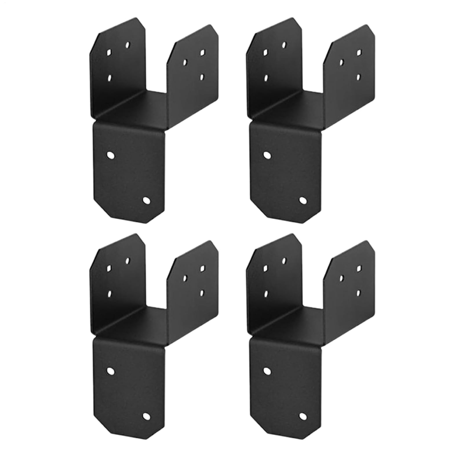 Supporti per 4x4 Legno 4 Pezzi Connettore Paletto Trave Aggancio Tetto | Rinforzo per Carichi Pesanti per Travi ad Alta Resistenza per Patio Carport Giardino Gazebo Recinto