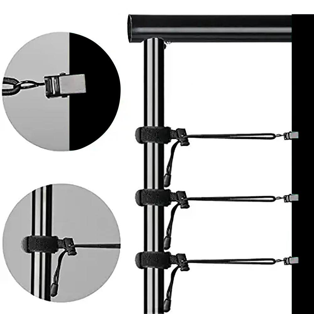 LYLYCTY 10x10ft Backdrop Black Non-Woven Fabric Background Solid Color Photo Backdrop Video Photography Props with 4X Spring Clamps,6X Clips WLY50