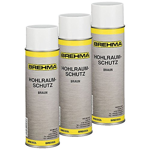 BREHMA 3X Hohlraumschutz Hohlraumversiegelung Spray 500ml Wachs