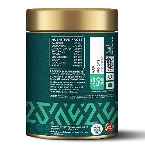 Image of CoffeeVeda Mint Mocha Instant Crafted Coffee Powder Can 50 Gms