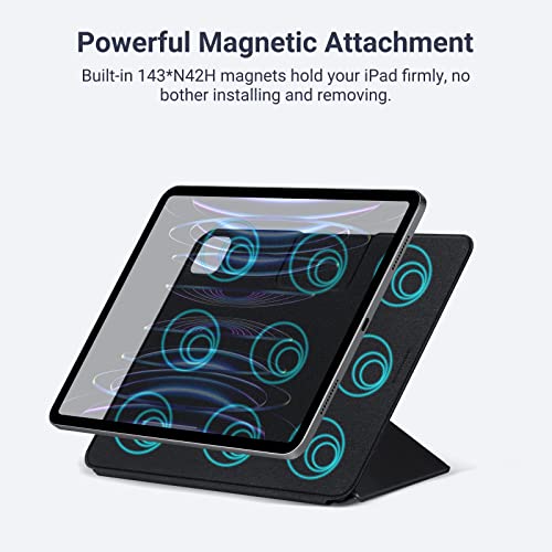 PITAKA Case for iPad Air 13 inch 2026/2025/2024, and iPad Pro 12.9 Inch 2022, Magnetic iPad Stand Slim Folio Cover - Image 3
