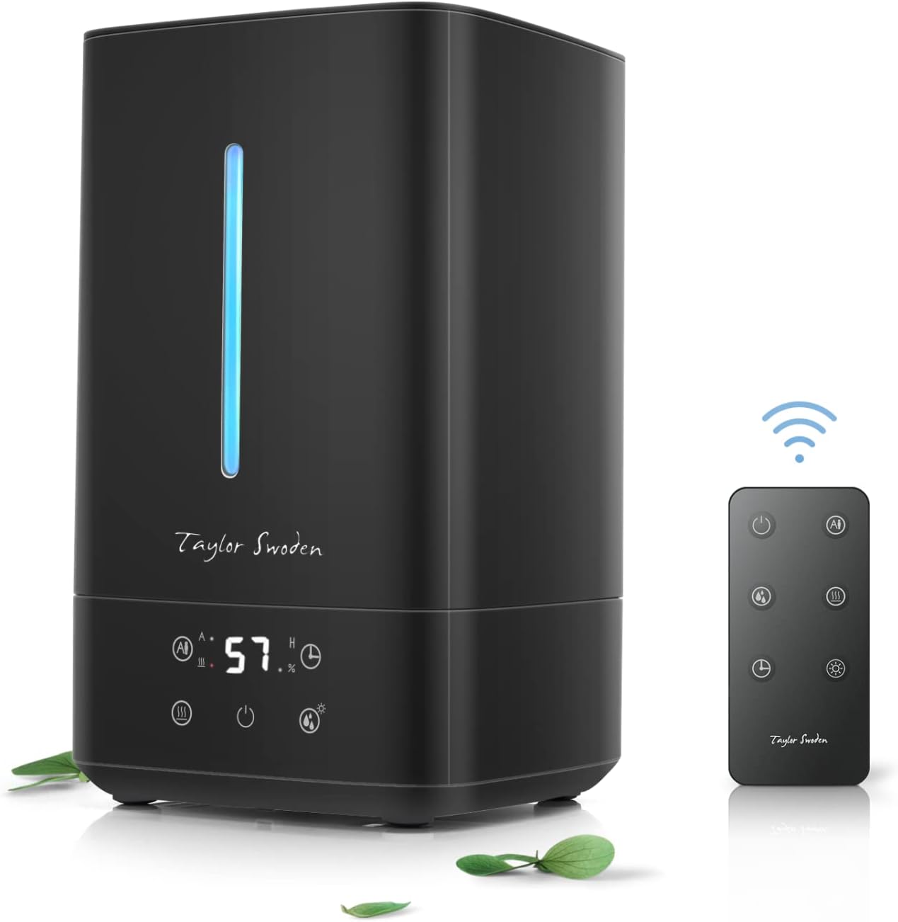 Taylor Swoden Humidifiers for Bedroom, Warm & Cool Mist Humidifier for Bedroom 5L Top Fill Water Tank Lasts Up to 30 Hours with Ultra Quiet, 3 Mist Modes, Auto Shut-Off, Night Light, Remote Control : Home & Kitchen