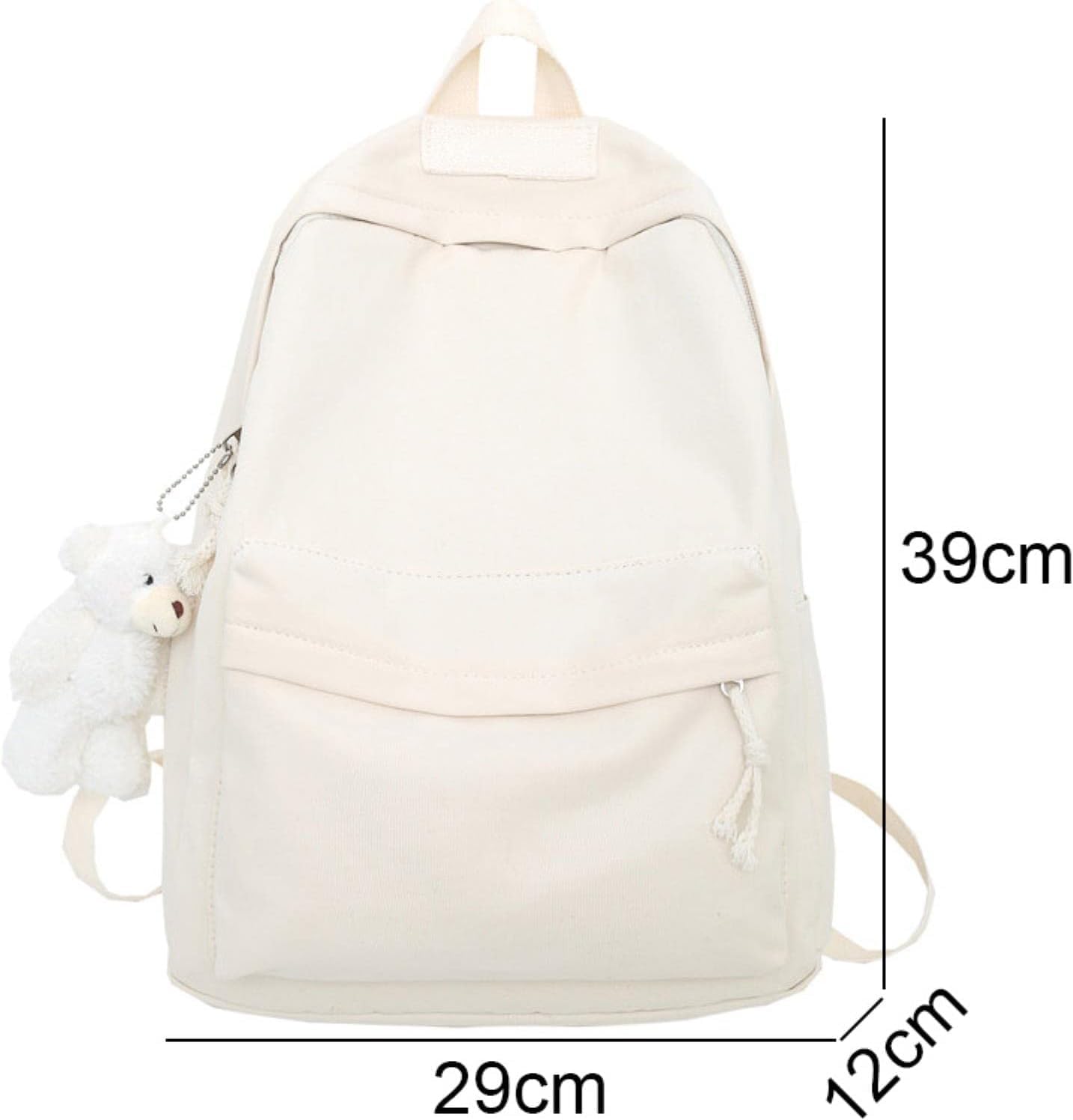 Lekki Tornister Plecak Dziecięcy Las Canvas Plecaki Studenckie Śliczne Torby Podróżne Dla Dziewczyn Moda Damska Plecaki Studenckie Laptopy Damskie Tornistry Szkolne, Green China, No bear doll