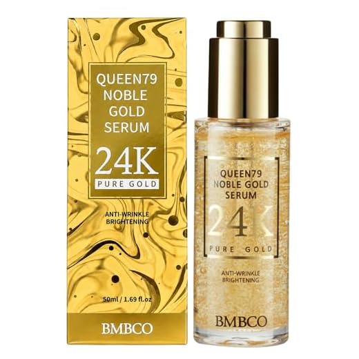 BMBCO 24K Liquid Gold Serum 1.69 Fl Oz, Hyaluronic Acid Moisturizer For Face, Collagen Booster EGF Peptides For Anti Aging & Tightening, Niacinamide For Brightening Glowing serums, Facial Skincare Products For Men And Women, Korean Skin Care