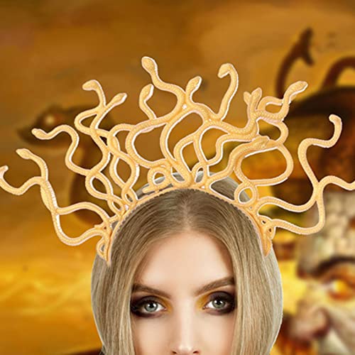 Remorui Cosplay cerceau de cheveux fabrication fine déguisement serpent décor robe bandeau cadeau vif S