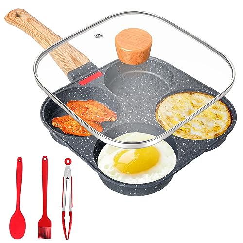 Gimars 19cm Nonstick Omelette Pan with Lid