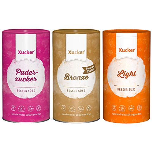 Xucker - Puderxucker (700 g) + Light (1 kg) + Bronxe (1 kg) 3er Mix