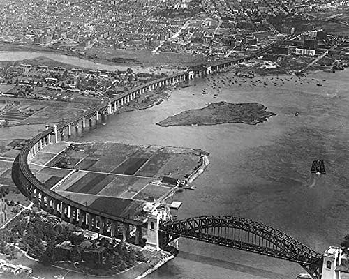 Hell Gate Bridge Aerial New York City NYC 11x14 Photograph Photo Print