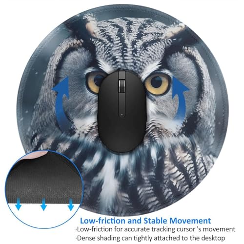 Tapis de souris ronds avec base caoutchouc pour ordinateur portable - 3