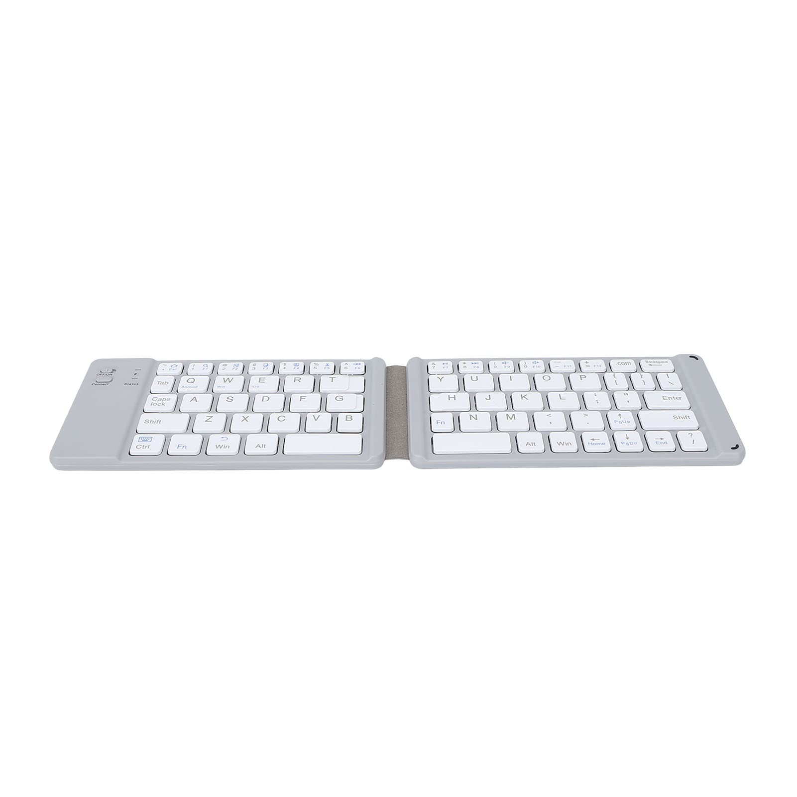Teclado Plegable BT3.0 Escritura Rápida Batería Silenciosa De 120 MAh Tamaño Compacto Amplia Compatibilidad Mini Teclado Inalambrico Gris