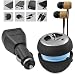11 Piece Portable Speaker Accessory Kit: Includes Portable Wireless Apple Shaped Speaker, Wood in Ear Earphones, Aux Cable, Wall Charger, Car Charger, Headphone Cord Splitter, Airplane Adapter, USB Cable, Carrying Pouch, Dust Cover, Cleaning Cloth