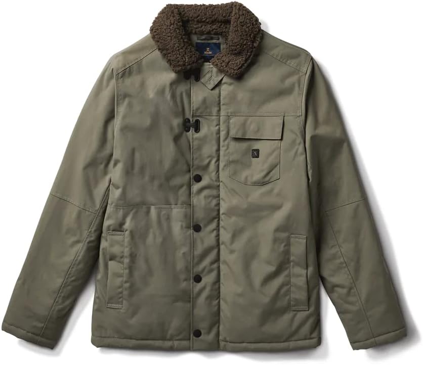 Roark Men's Axeman Jacket, Fully Sherpa Lined Zip Up Coat