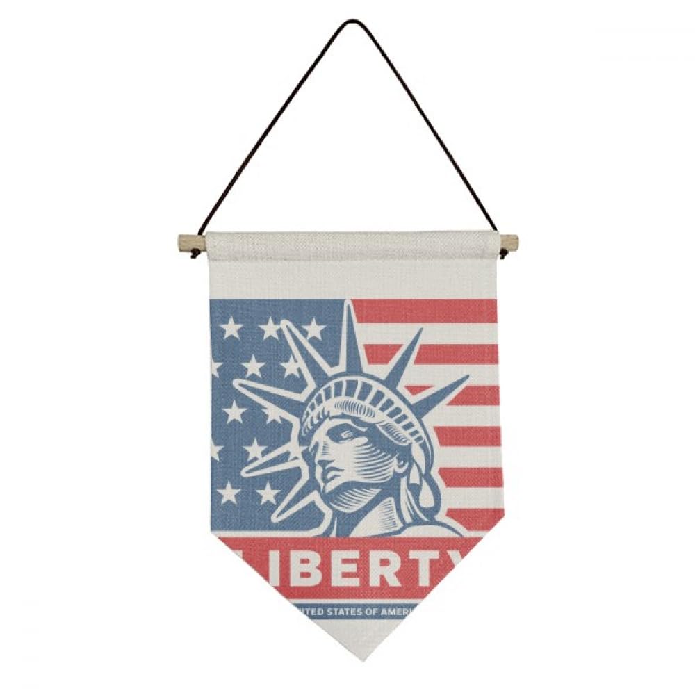 Drapeau en toile à suspendre motif statue ameflag déco