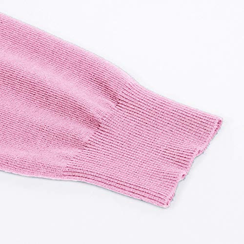 Grace Karin Women's Plus Size Long Sleeve Soft Knit Cardigan Sweater (3Xl,Baby Pink) #TOP6