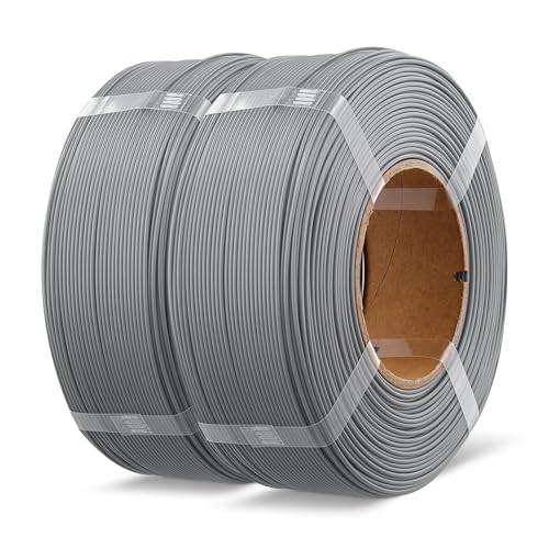 Recharge PLA+ 2.0 filament haut de gamme gris pour maquette épurée