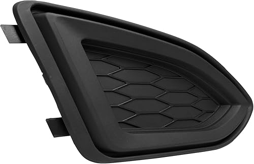 Miniatura 2 de I-MATCH AUTO PARTS Moldura de bisel de la cubierta de la luz antiniebla del lado del pasajero delantero derecho, plástico ASA texturizado negro para