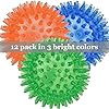 12pack-Squeaky-Dog-Toys-Spiky-Dog-Balls-Cleans-Teeth-and-Promotes-Dental-and-Gum-Health-for-Your-Pet-Squeaker-Ball-Toys-for-Aggressive-Chewers Squeaker Ball Toys for Aggressive Chewers