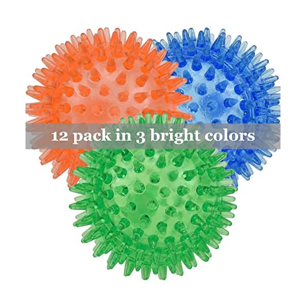 12pack-Squeaky-Dog-Toys-Spiky-Dog-Balls-Cleans-Teeth-and-Promotes-Dental-and-Gum-Health-for-Your-Pet-Squeaker-Ball-Toys-for-Aggressive-Chewers Squeaker Ball Toys for Aggressive Chewers