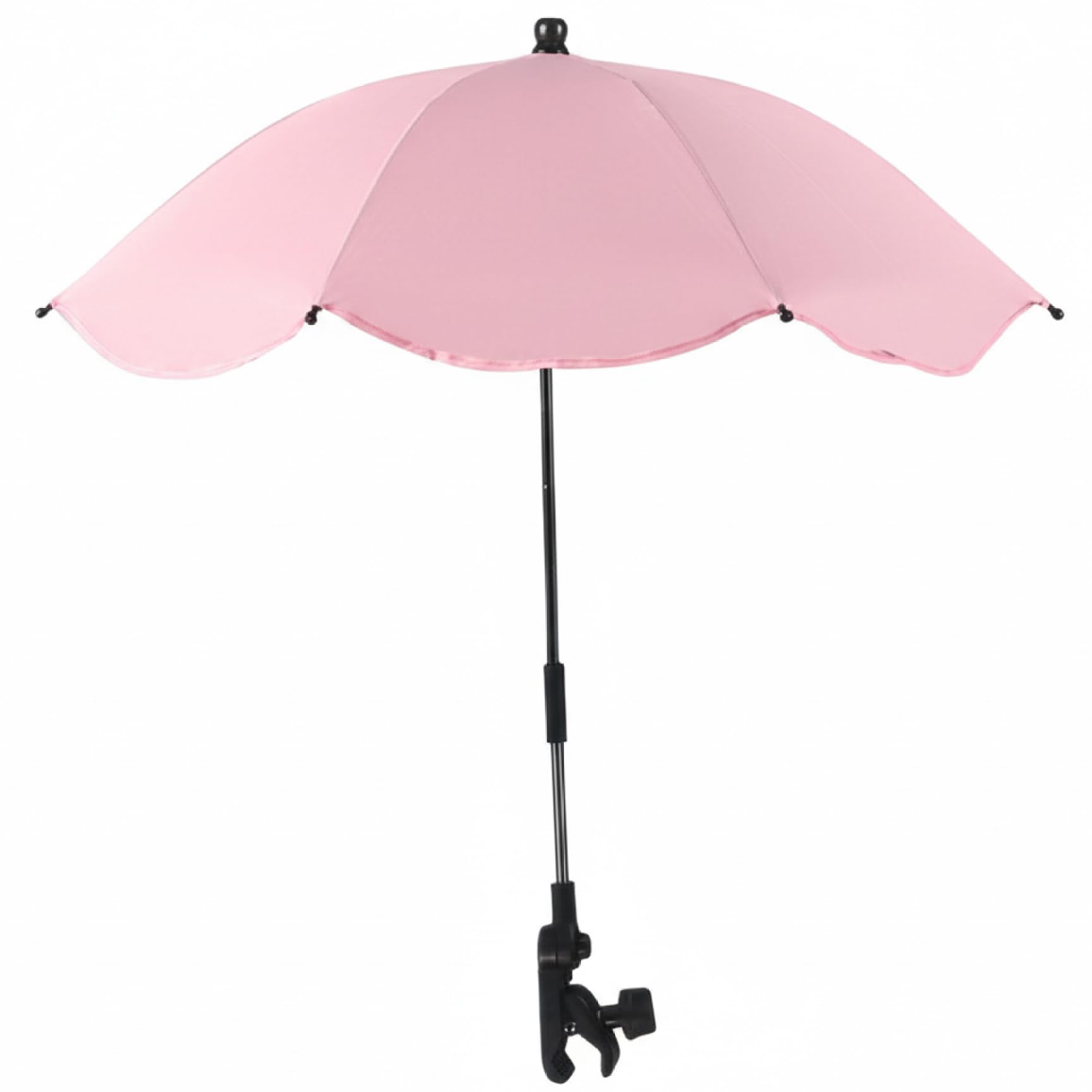 Faroby Chair Umbrella with Clamp, 360° Adjustable Clip on Umbrella for Chair with UPF 50+ Sun Protection for Outdoor Stroller Camping Fishing