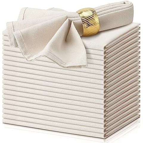 Mixweer Cotton Linen Dinner Napkins Set Cover