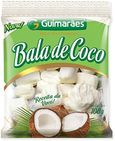 Guimaraes Balas, Passa e Doce. (Bala de Coco, 100 gr)