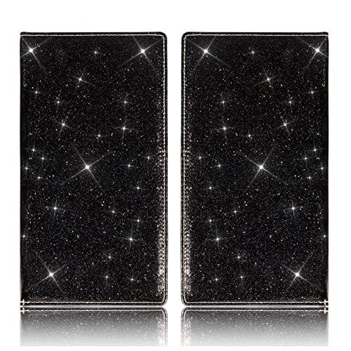 Image of TOURSUIT Car Registration & Insurance Card Holder, Glitter Black