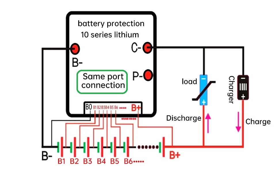 BMS 10S 30A 36V Lithium Battery Charge Board with Protection Balancer2
