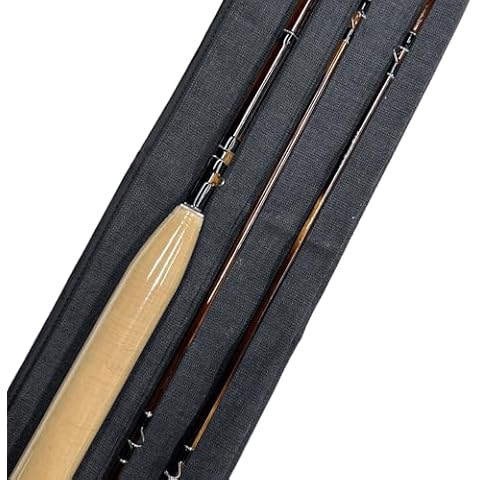 GUFIKY Handmade Bamboo Fly Rods 7ft,4wt,2 Pieces Medium Fast Fishing Rod with a Free Spare Tip ﻿ Cover