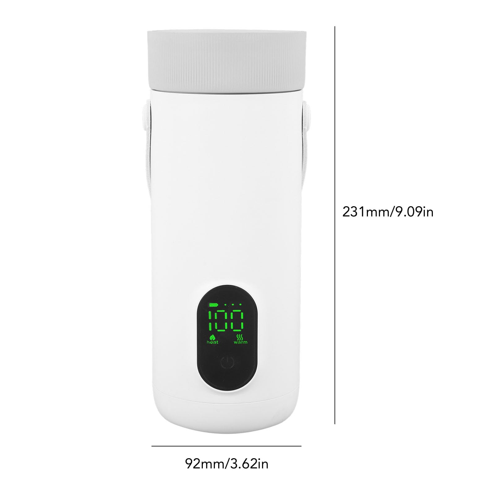 Annadue Travel Electric Kettle 350 Ml, Podgrzewacz Wody, Przenośna Herbata i Kawa Ketle Wodny do Kempingu na świeżym Powietrzu, 27000 MAh USB (wtyczka UE)