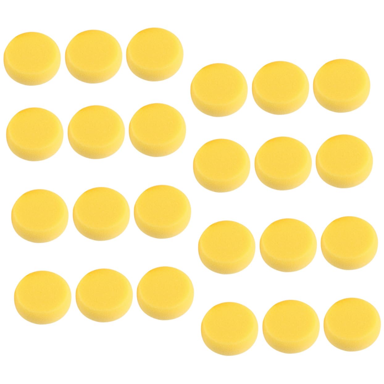OSALADI 1Set Yellow Round Watercolor Artist Sponges for Crafting Pottery and Face Painting Soft Absorbent Sponges for Easy Cleaning and Painting Effects